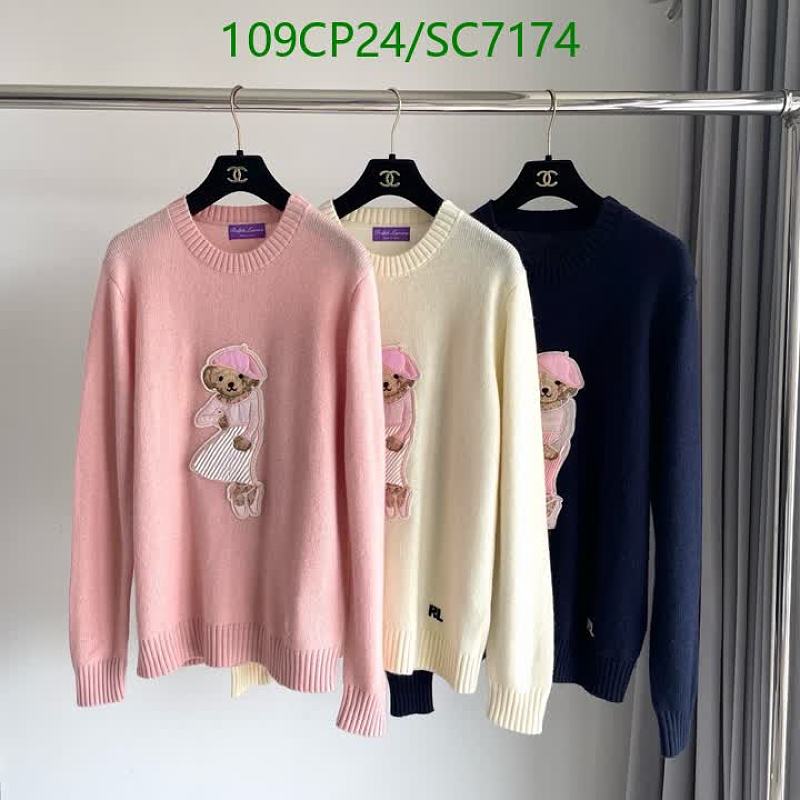 Products 43 Ralph Lauren Women's Cashmere Bear Print Crewneck Sweater