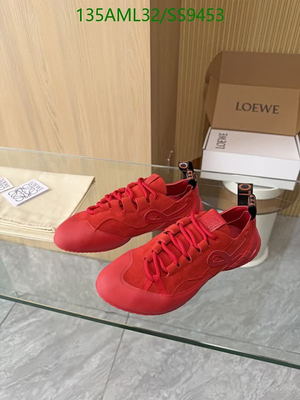 Loewe Women's Red Suede and Calf Leather Low-Top Sneakers 14 Loewe Men's Red Suede & Calf Leather Lace-Up Low-Top Sneakers