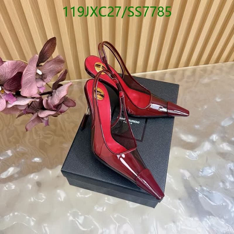 Yves Saint Laurent Women's Patent Leather Slingback Heels