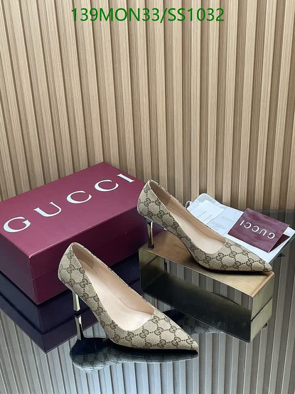 Gucci Women's Classic GG Canvas Pumps - Elegant Heeled Shoes 11 Gucci Women's Classic GG Canvas Pumps - Elegant Heeled Shoes