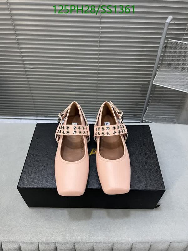 Alaia Women's Pink Sheepskin Ballet Flats with Studded Straps - EU 35-41 42 Alaia Women's Pink Sheepskin Ballet Flats with Studded Straps - EU 35-41