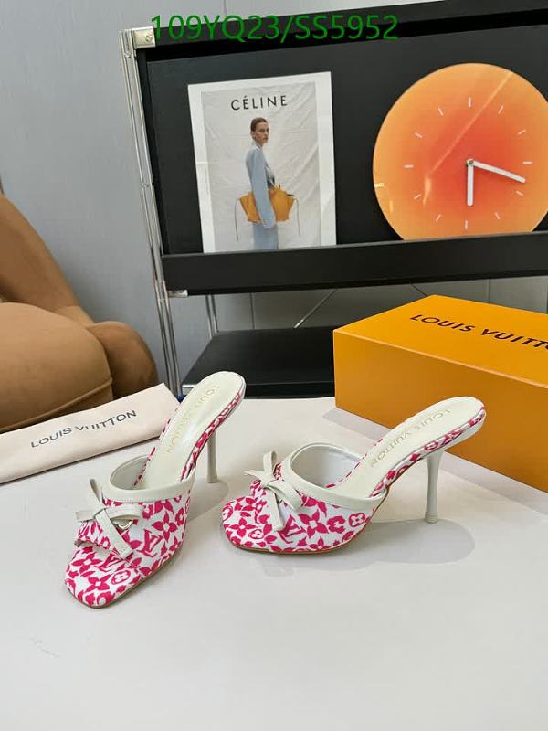 Louis Vuitton Women's Slip-On Heels with Monogram Bow Detail
