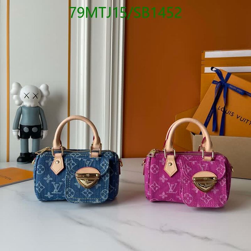 Louis Vuitton Speedy Nano Denim Handbag
