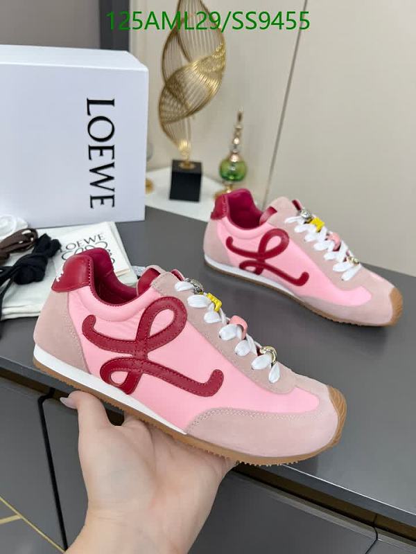 Loewe Women's Pink Suede & Nylon Low-Top Sneakers EU 35-40
